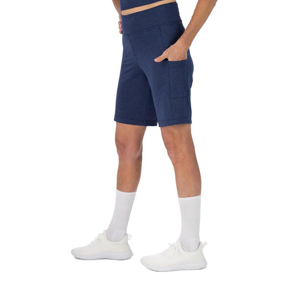 Classic Pickleball Shorts in Heather Midnight side view