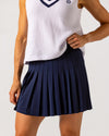 Pleated Pickleball Skirt - Navy - Saltie Rose