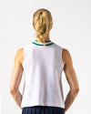 Pickleball Vest - White with Navy - Saltie Rose